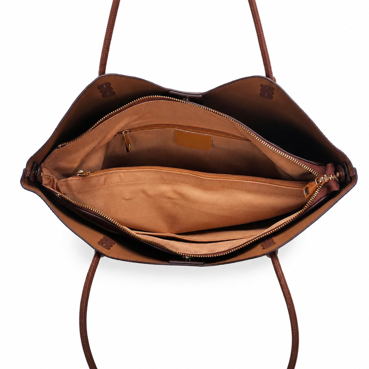 OEM/ODM Custom Women's Taupe Minimalist Soft PU Leather Trapeze Shoulder Tote Bag