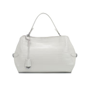 Off White Pebbled Leather HandBag , Bulk Supply for Established Fashion Brands