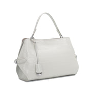 Off White Pebbled Leather HandBag , Bulk Supply for Established Fashion Brands