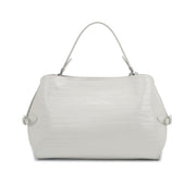 Off White Pebbled Leather HandBag , Bulk Supply for Established Fashion Brands