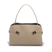 Architectural 'Unity' Top-Handle Satchel | Premium Smooth Calfskin Leather