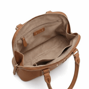 Bohemian-Chic 'Braided' Satchel | Premium Tan Pebbled Leather | Crossbody Conversion