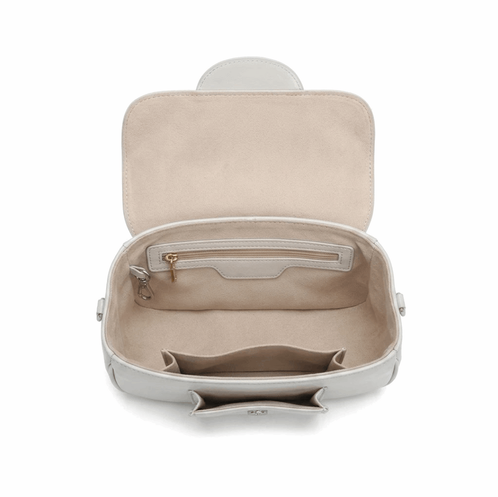 'Orbit' Avant-Garde Mini Satchel | High-Gloss Patent Leather | Circular Sculptural Handle & Teddy Charm