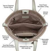 'Luna' Minimalist Bucket Bag | Premium Pebbled Grain Leather | Versatile Dual-Handle Design with Artisan Bead Charm & Adjustable Crossbody Strap