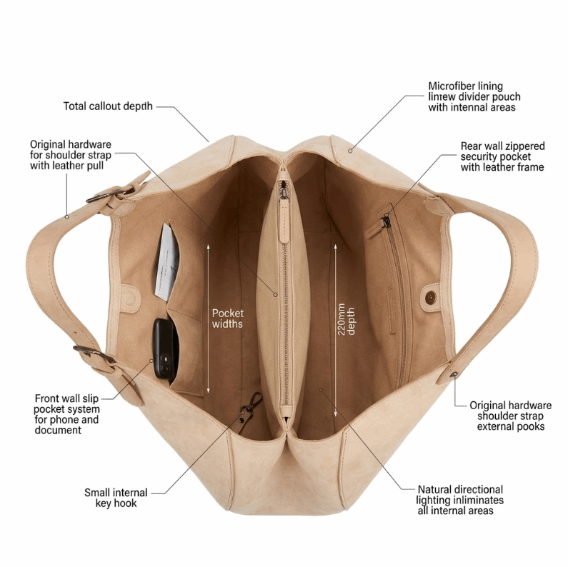'Arc' Sculptural Hobo Bag | Premium Velvet-Finish Nubuck Leather | Ergonomic Crescent Silhouette with Adjustable Belted Shoulder Strap