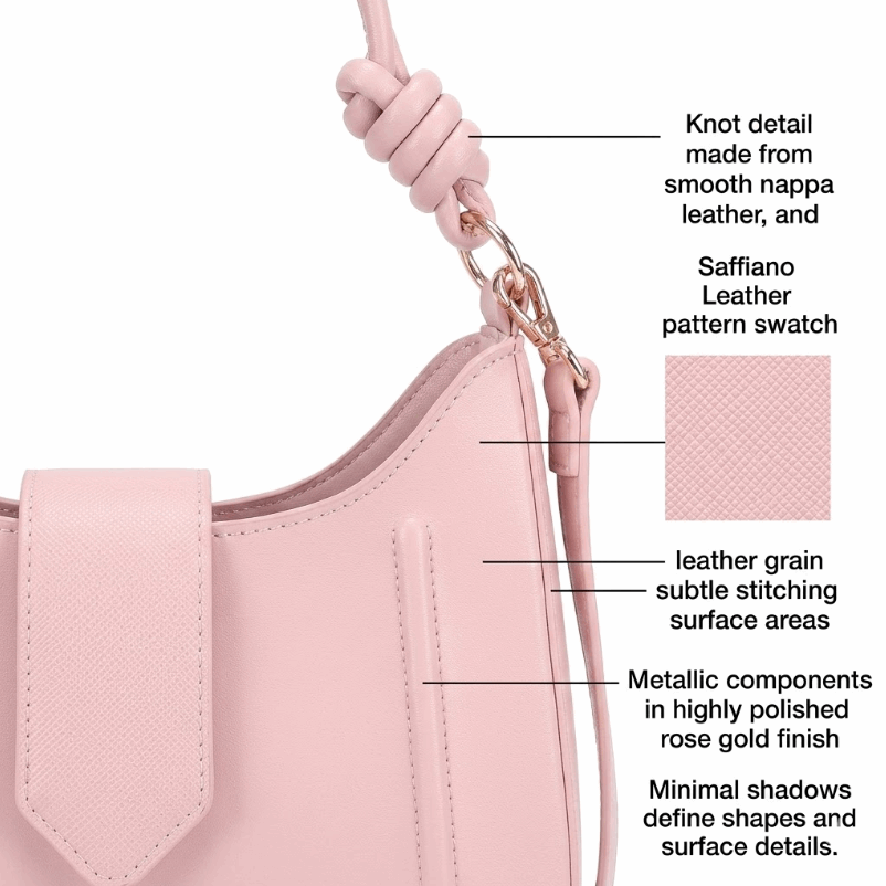 'Amour' Knotted Hobo Bag | Premium Smooth Nappa Leather | Elegant Arched Silhouette with Artisan Rope-Twist Handles & Magnetic Shield Flap