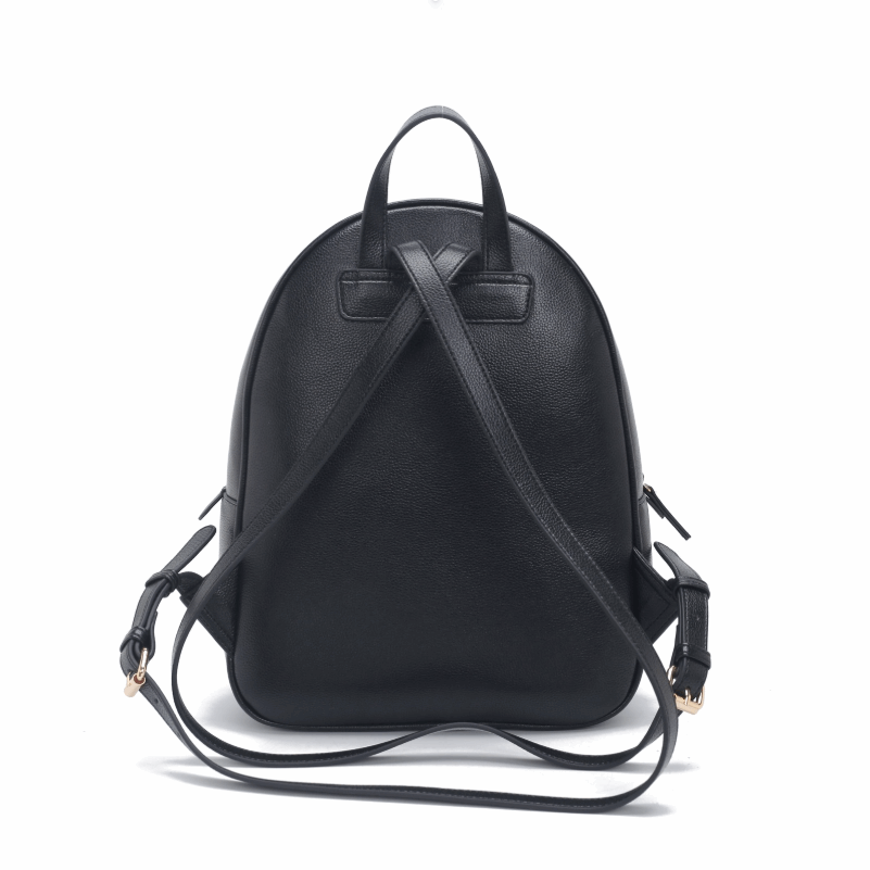 'Apex' Urban Elite Backpack | Premium Pebbled Vegan Leather | Monochromatic Woven Racing Stripe Detail & Gold-Tone Signature Branding