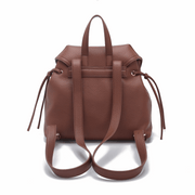 'Sienna' Convertible Urban Backpack | Premium Pebbled Vegan Leather | Signature Gold-Tone Beaded Chain Accent & Architectural Flap Design
