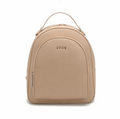 'Aura' Urban Commuter Backpack | Premium Pebbled Vegan Leather | Ergonomic Dome Silhouette with Signature Gold-Finish Branding