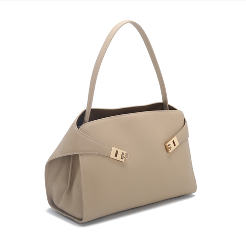 Elegant Genuine Leather Top-Handle Handbag for Women