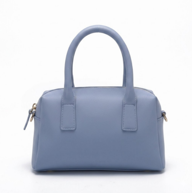 Architectural 'Sky-Saffiano' Double-Handle Handbag | Performance Leather