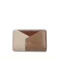Geometric Tri-Tone Continental Wallet | Premium Glazed Leather | Multi-Compartment Organizer
