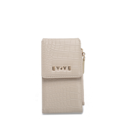 Elite 'Croc-Lux' Phone Wallet | Premium Embossed Leather | Integrated Zippered Organizer