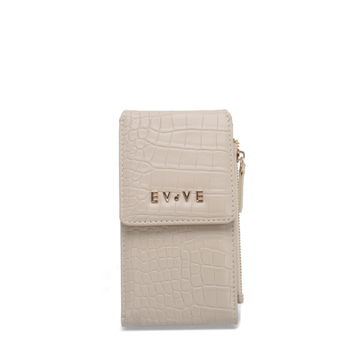 Elite 'Croc-Lux' Phone Wallet | Premium Embossed Leather | Integrated Zippered Organizer