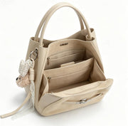 Cute Mini Beige Suede Bucket Bag